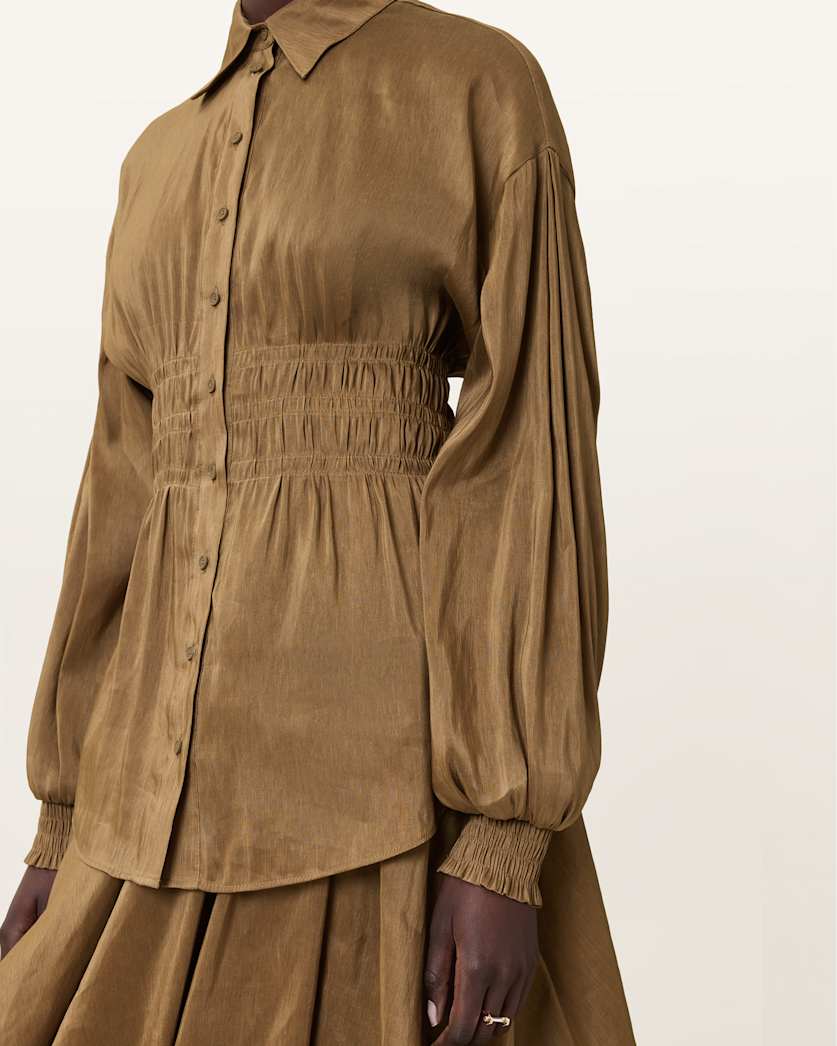 Staci Long Sleeve Linen Shirt