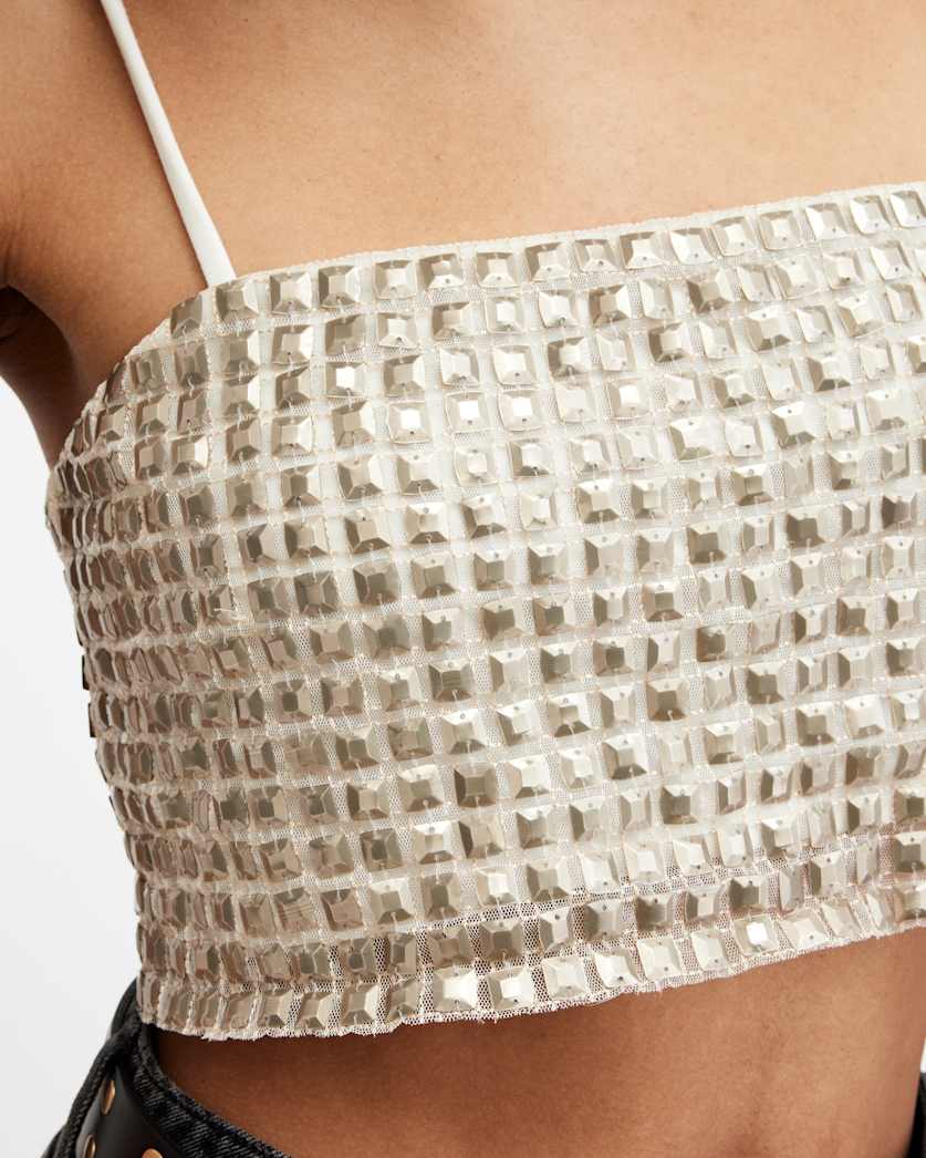 Opeline Embellished Cropped Top