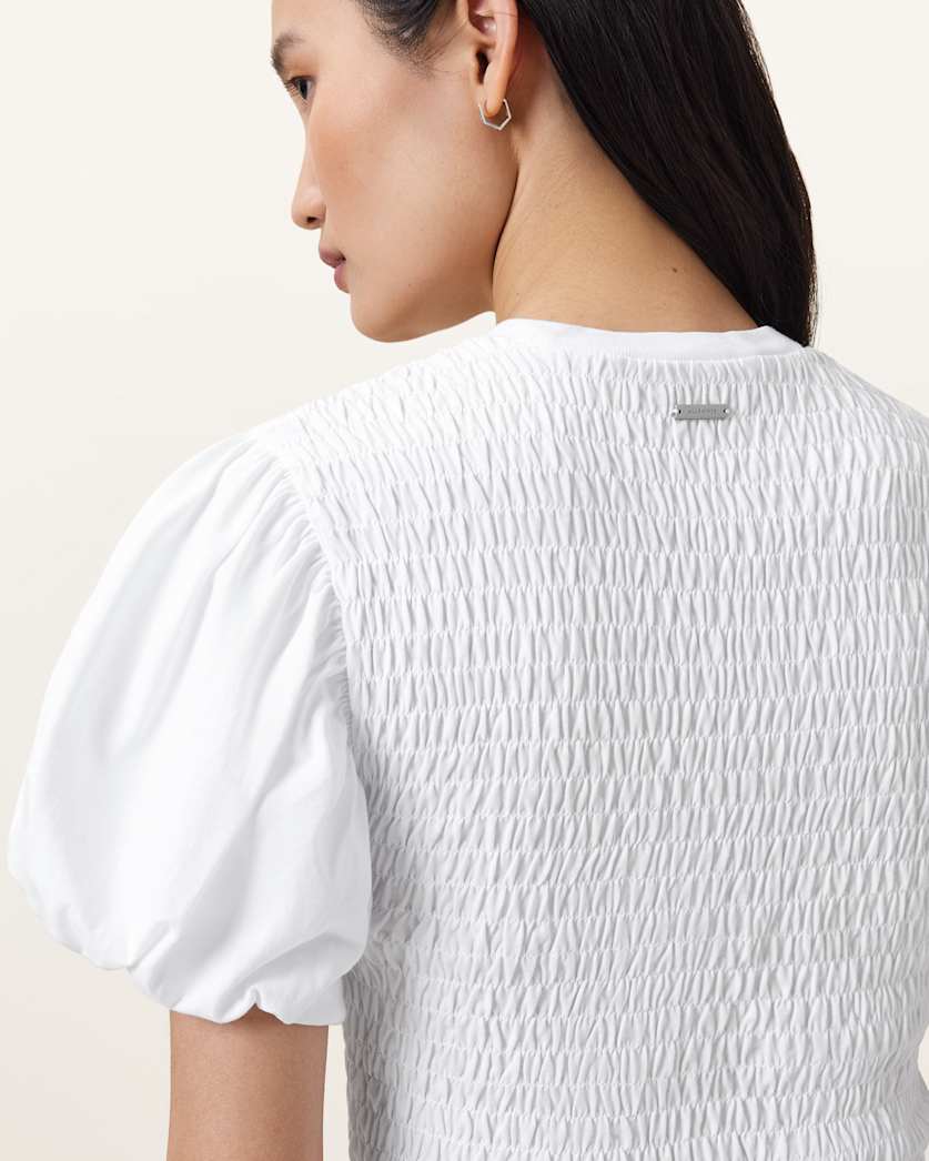 Dael Smocked Slim Top