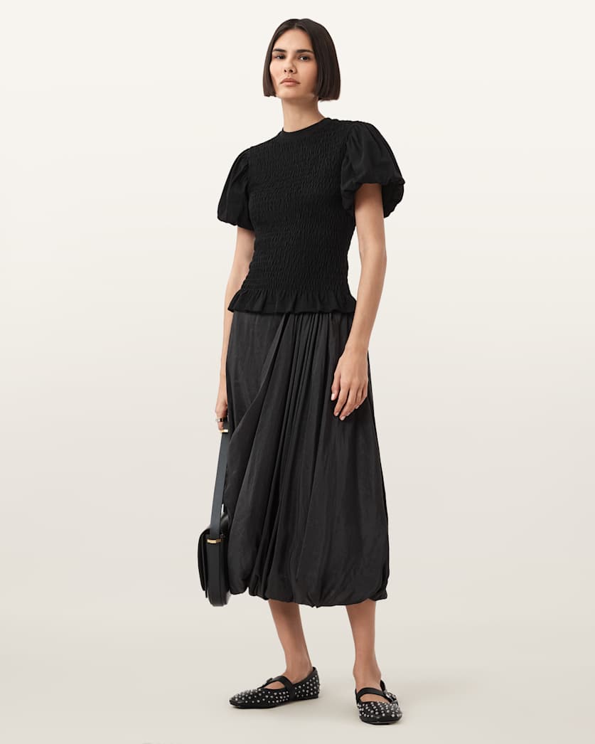 Dael Smocked Slim Top