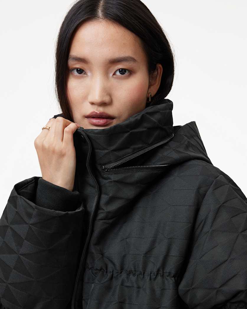 Peckham Geometric Jacquard Puffer Jacket