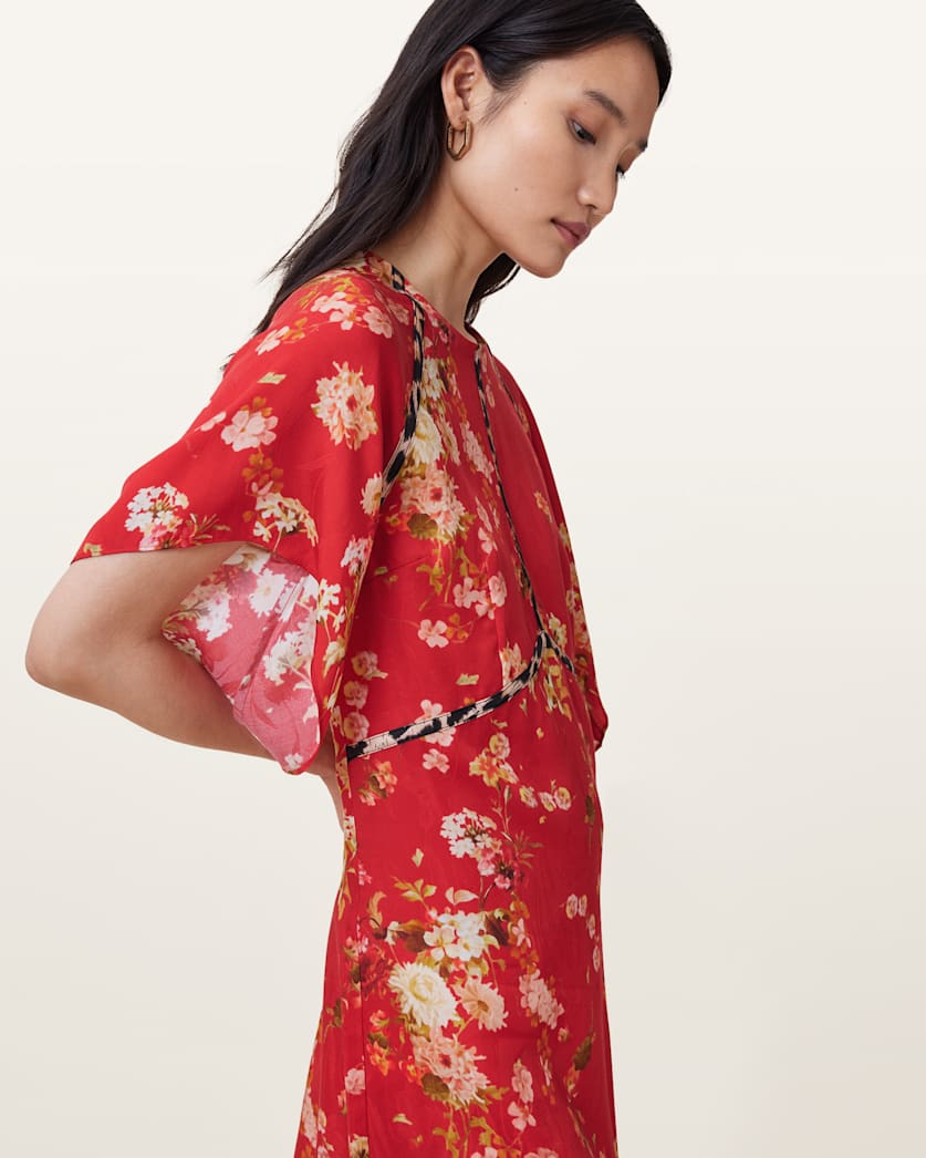 Xena Floral Print Mini Dress