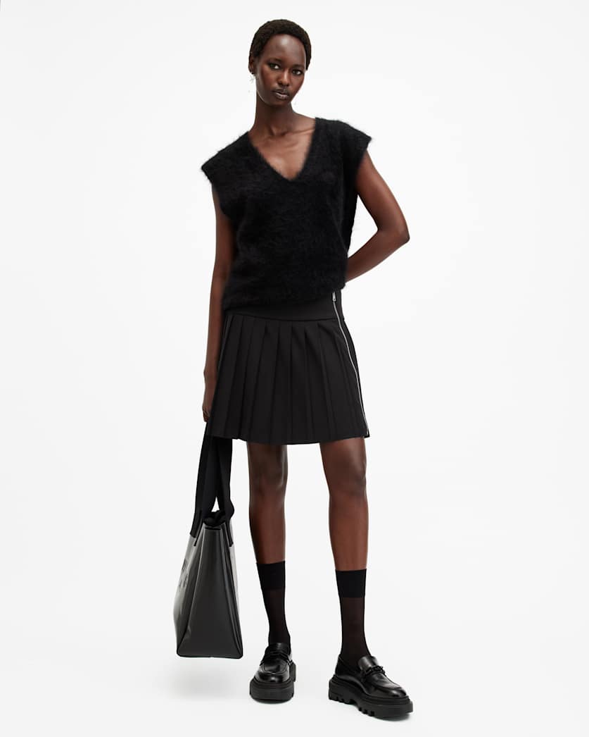 Kilter Wrap Over Mini Skirt