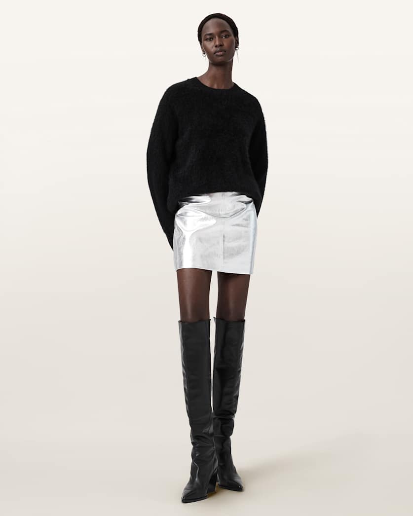 Renai Leather Mini Skirt