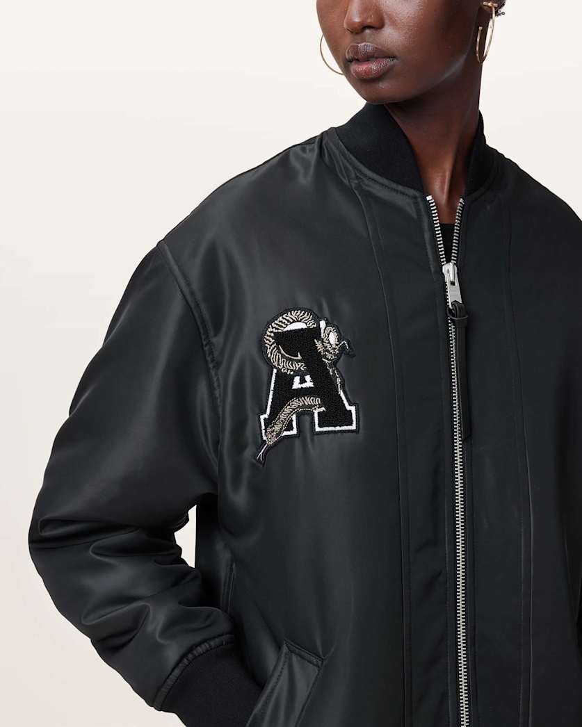 Bettie Embroidered Bomber Jacket