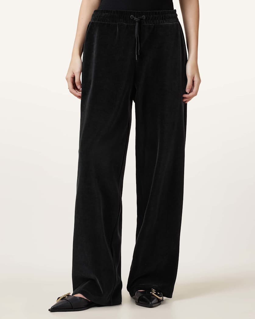 Vin Wide Leg Velvet Sweatpants
