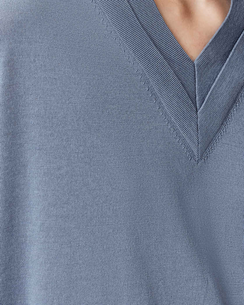 Julieana V Neck Wool Jumper