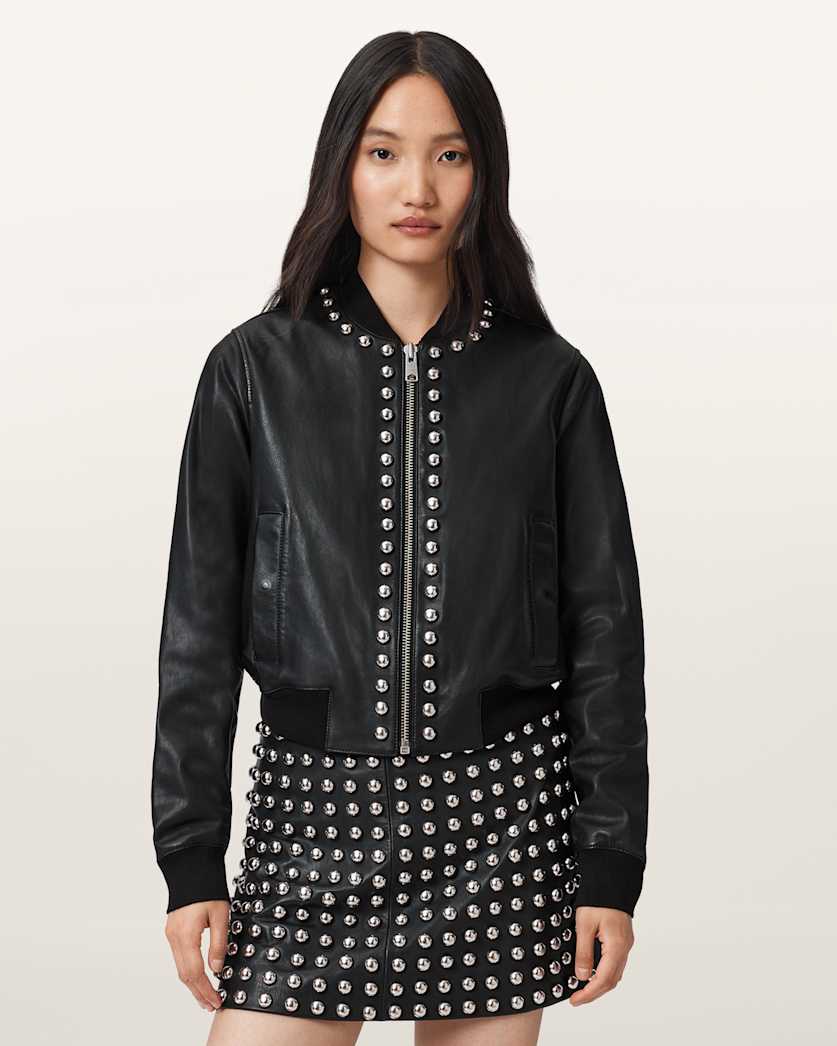 Orten Wilder Leather Bomber Jacket