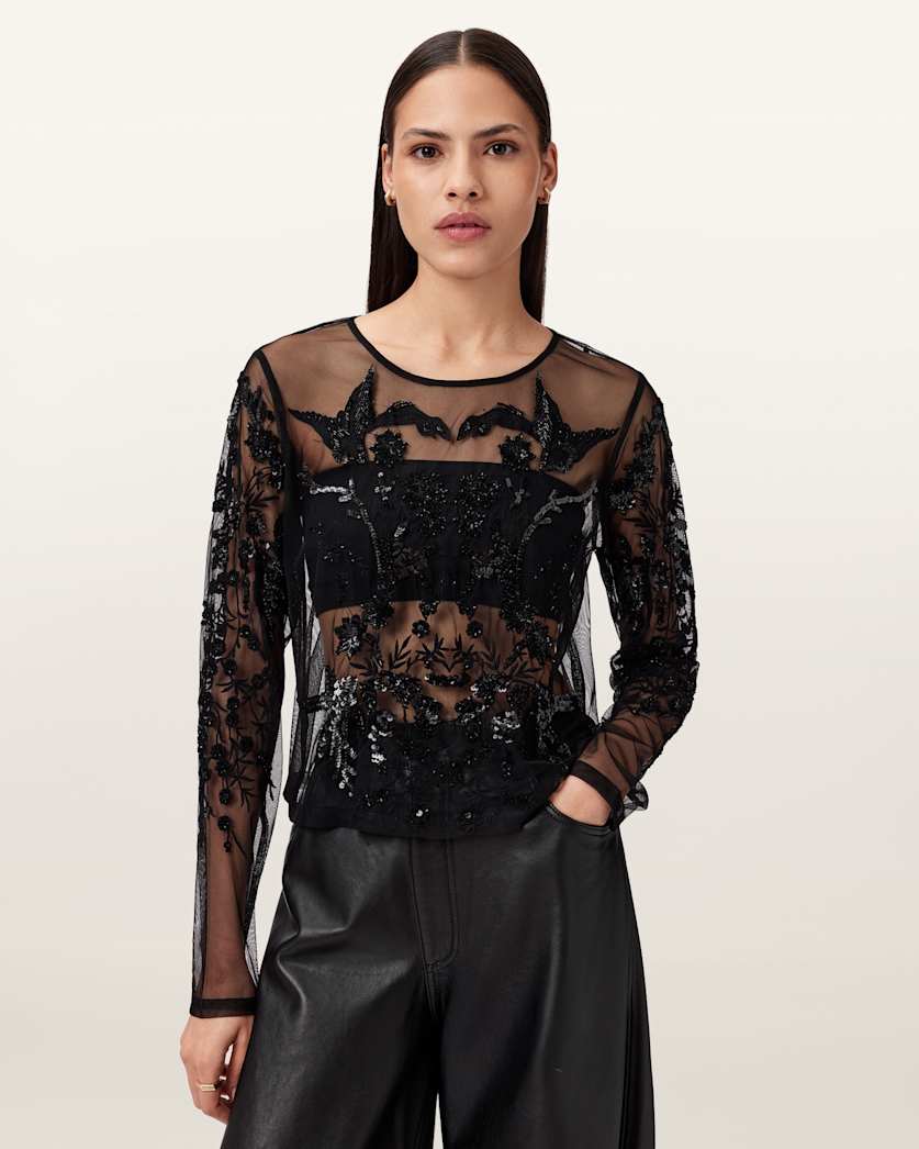 Greta Slim Fit Embellished Top