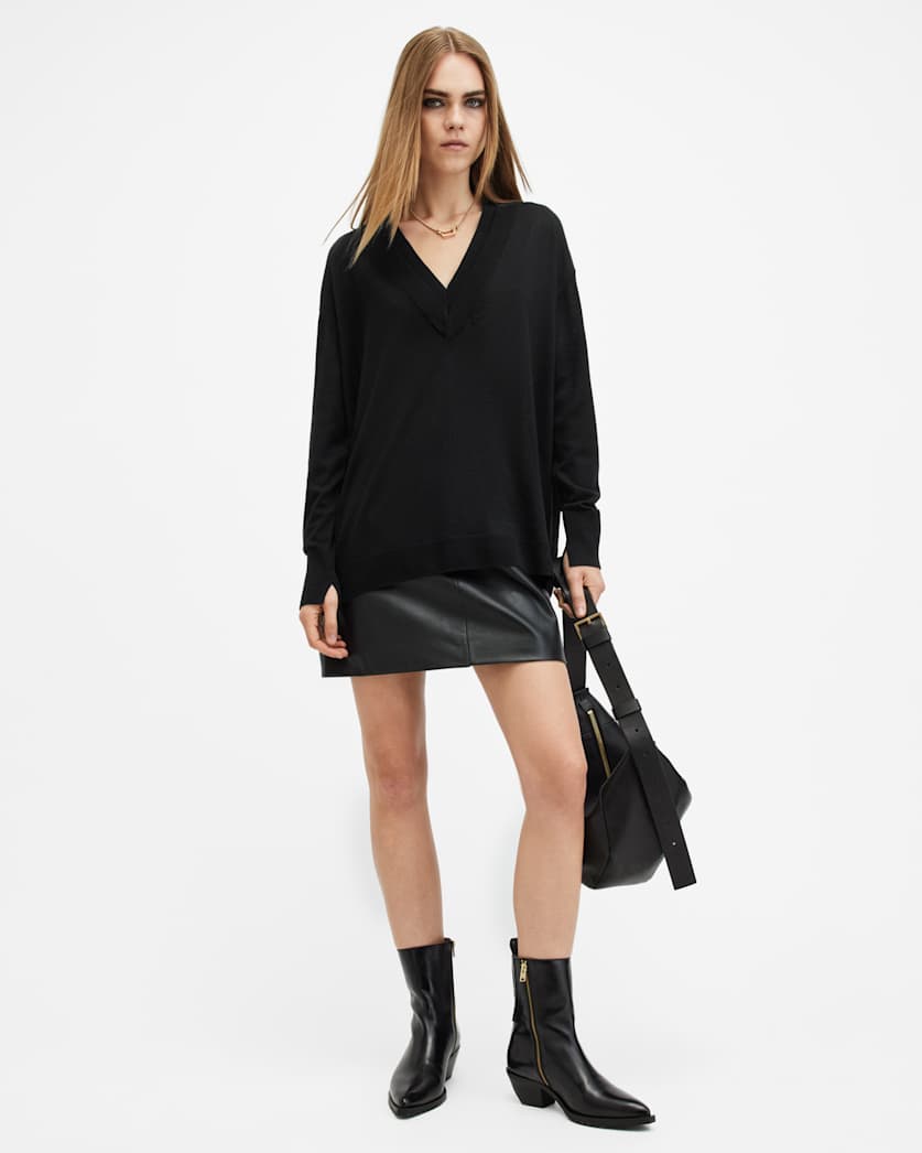 Bern Merino Wool V-Neck Jumper