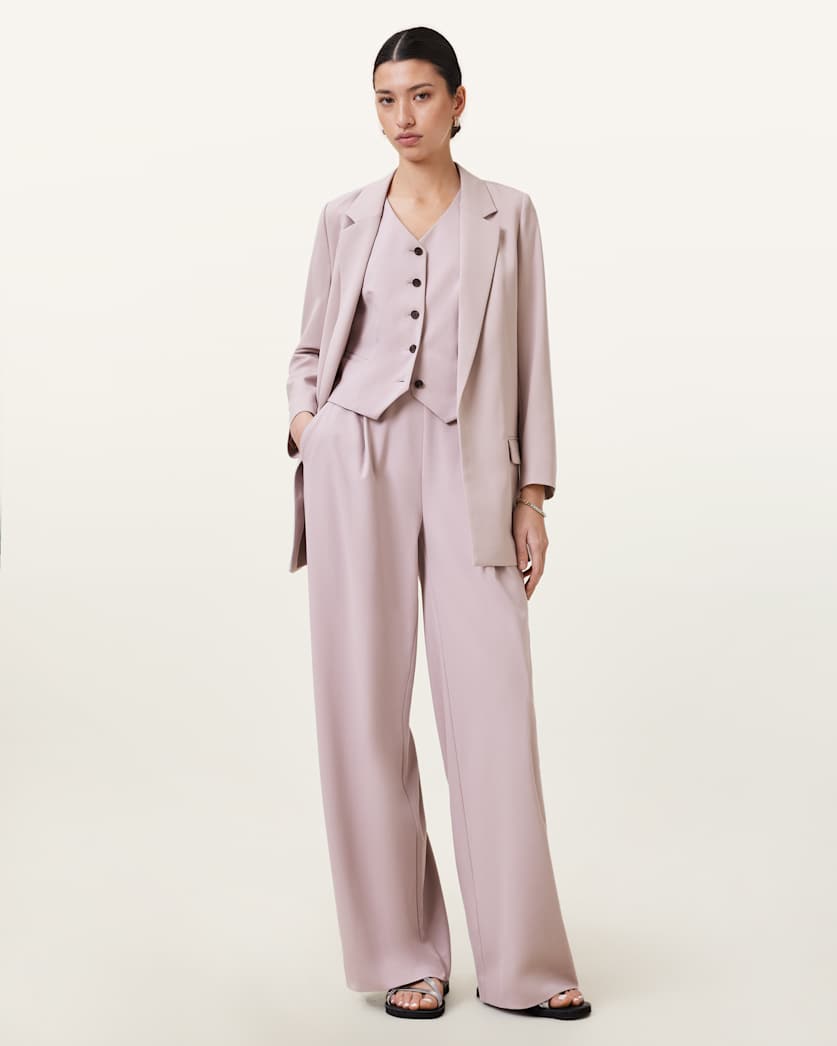 Aleida Lightweight Wide-Leg Trousers