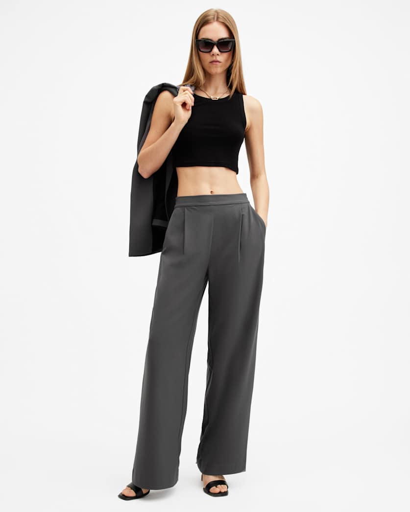 Aleida Lightweight Wide Leg Trousers