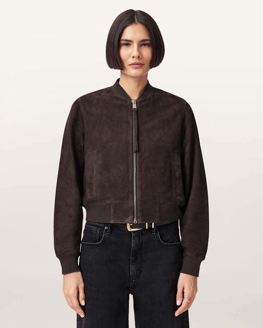 Orten Suede Bomber Jacket