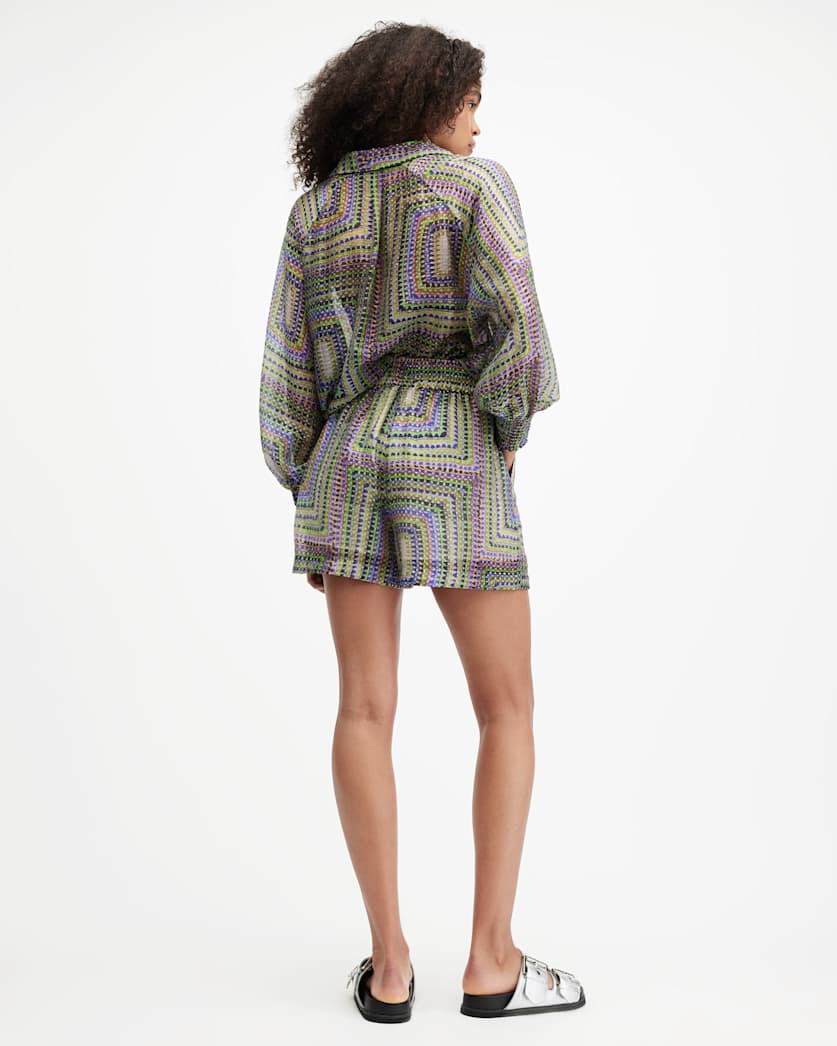 Isla Luisa Print Relaxed Fit Shorts