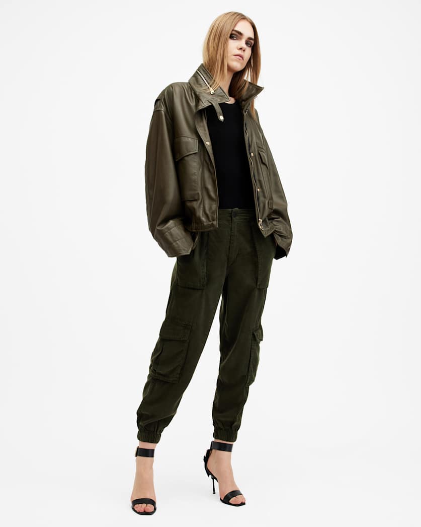 Freda Lightweight Denim Cargo Trousers