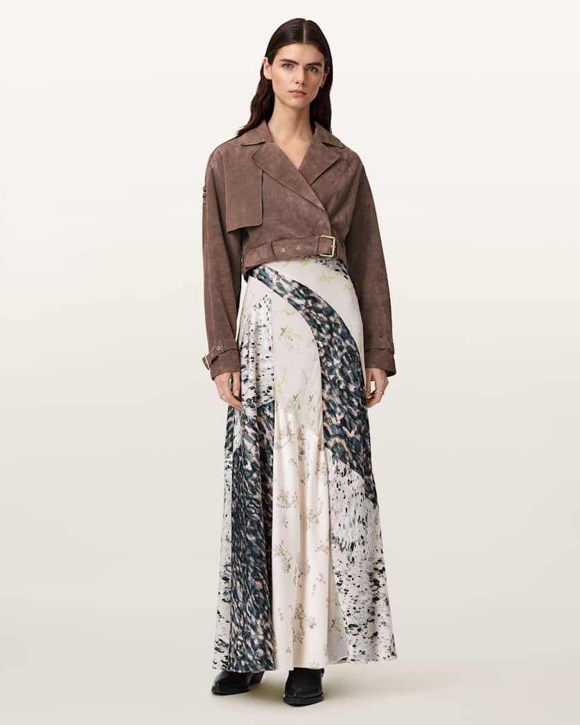 Ophelia Cropped Suede Jacket