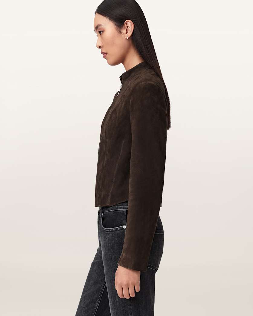 Sadler Slim Fit Suede Jacket