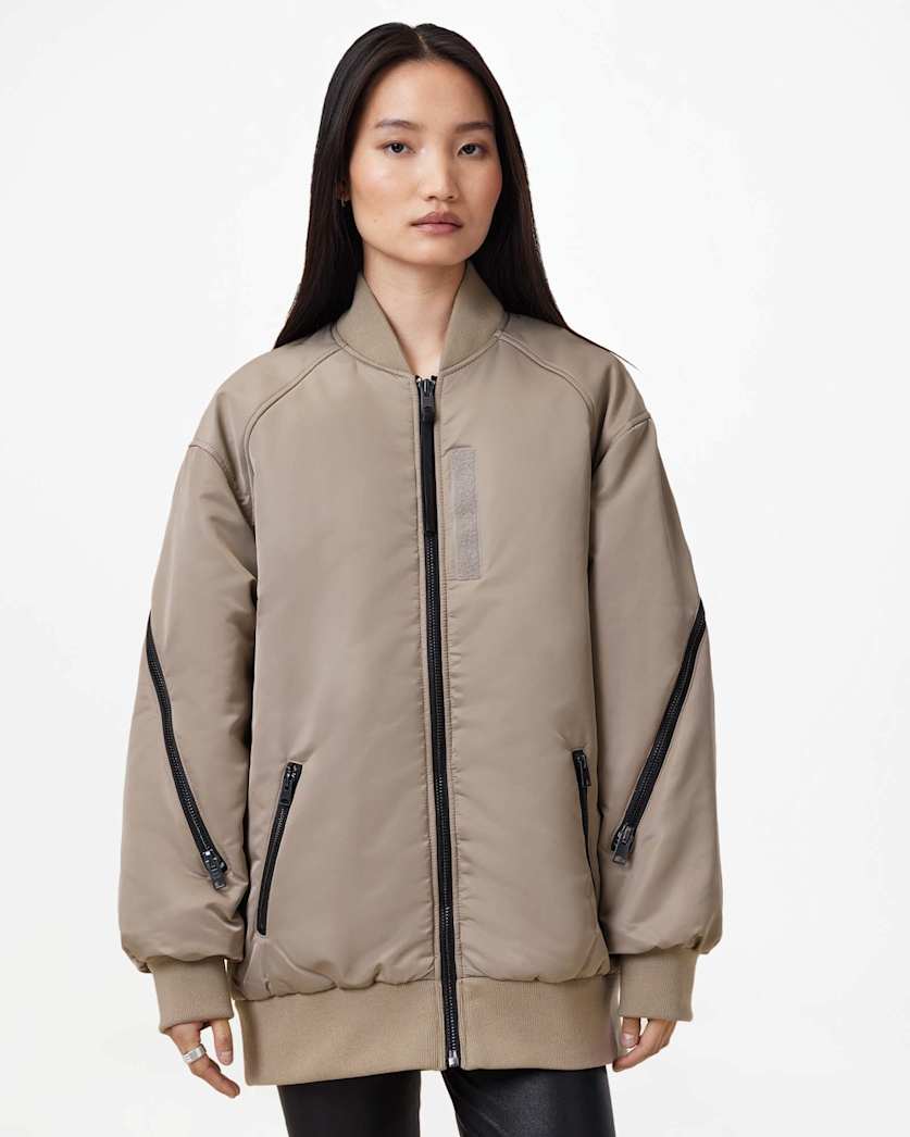 Hanaa Oversized Bomber Jacket