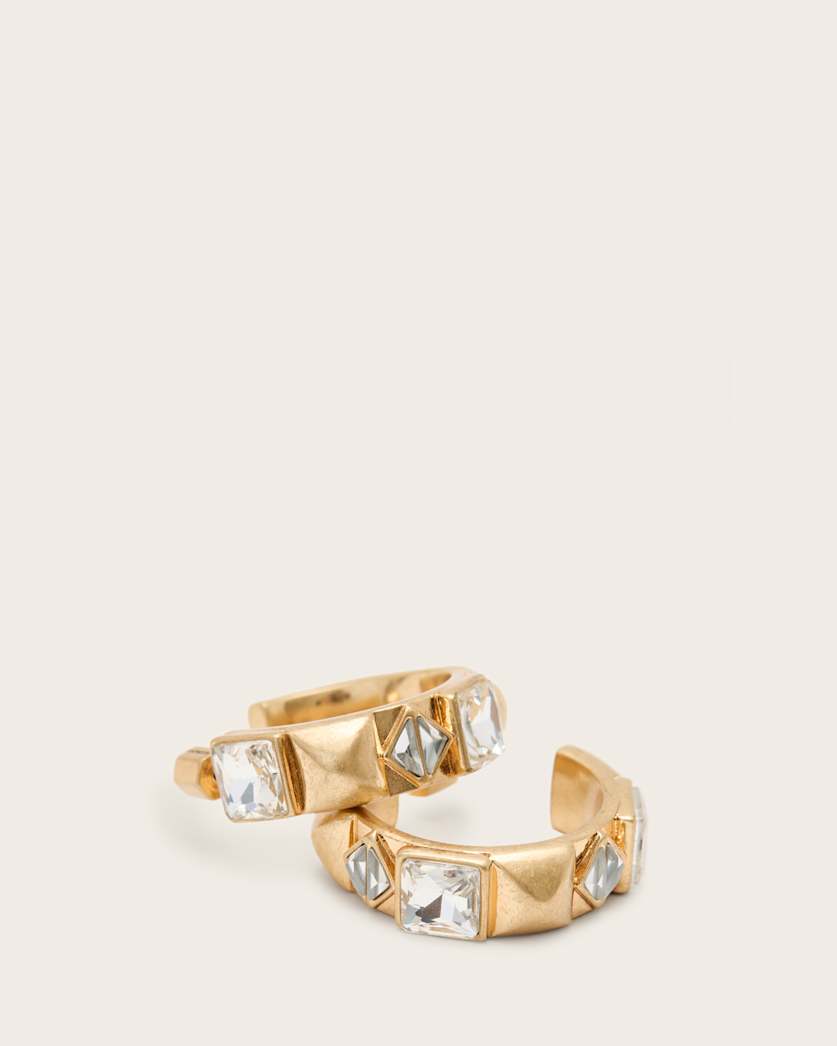 Elora Embellished Hoop Earrings