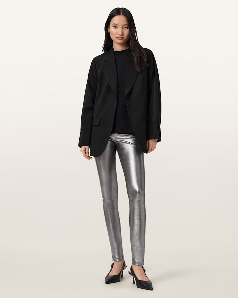 Cora High-Rise Leather Leggings