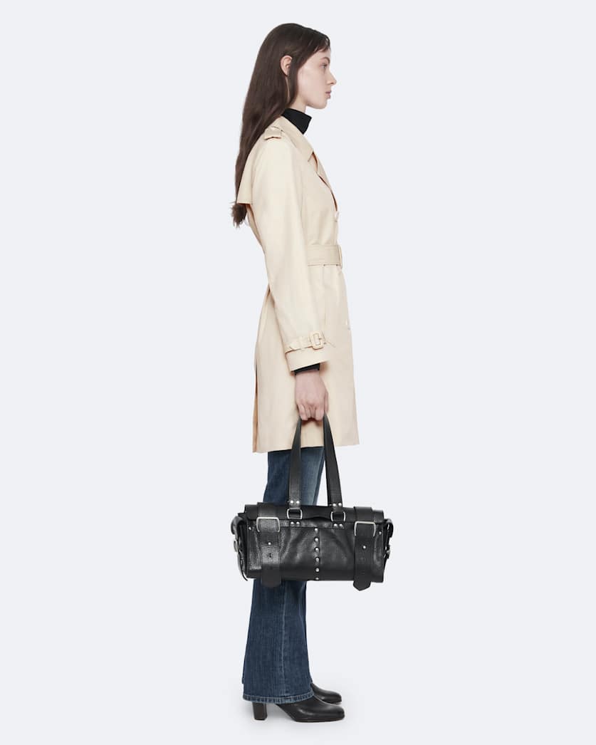 Leonard Double-Breasted Cotton Trench Coat