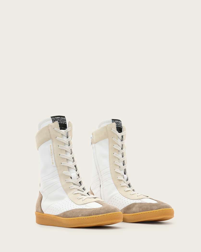 Louise Leather High Top Trainers