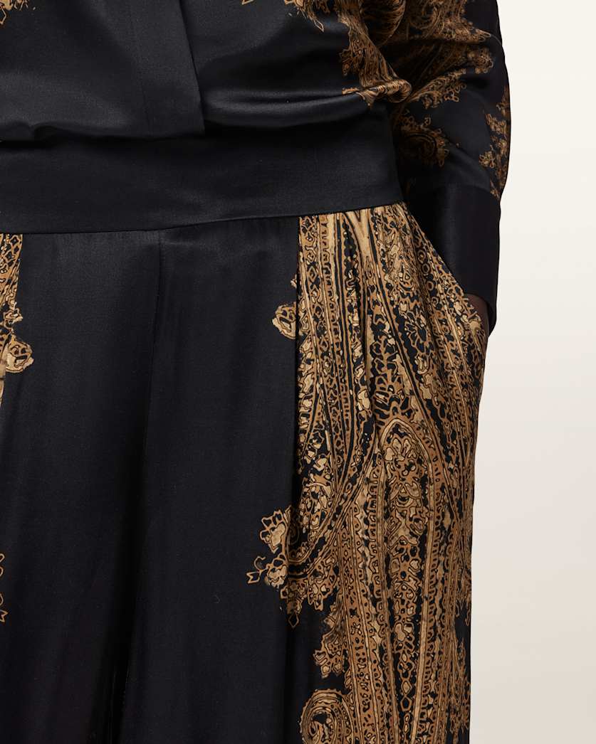 Leanne Satin Wide Leg Trousers