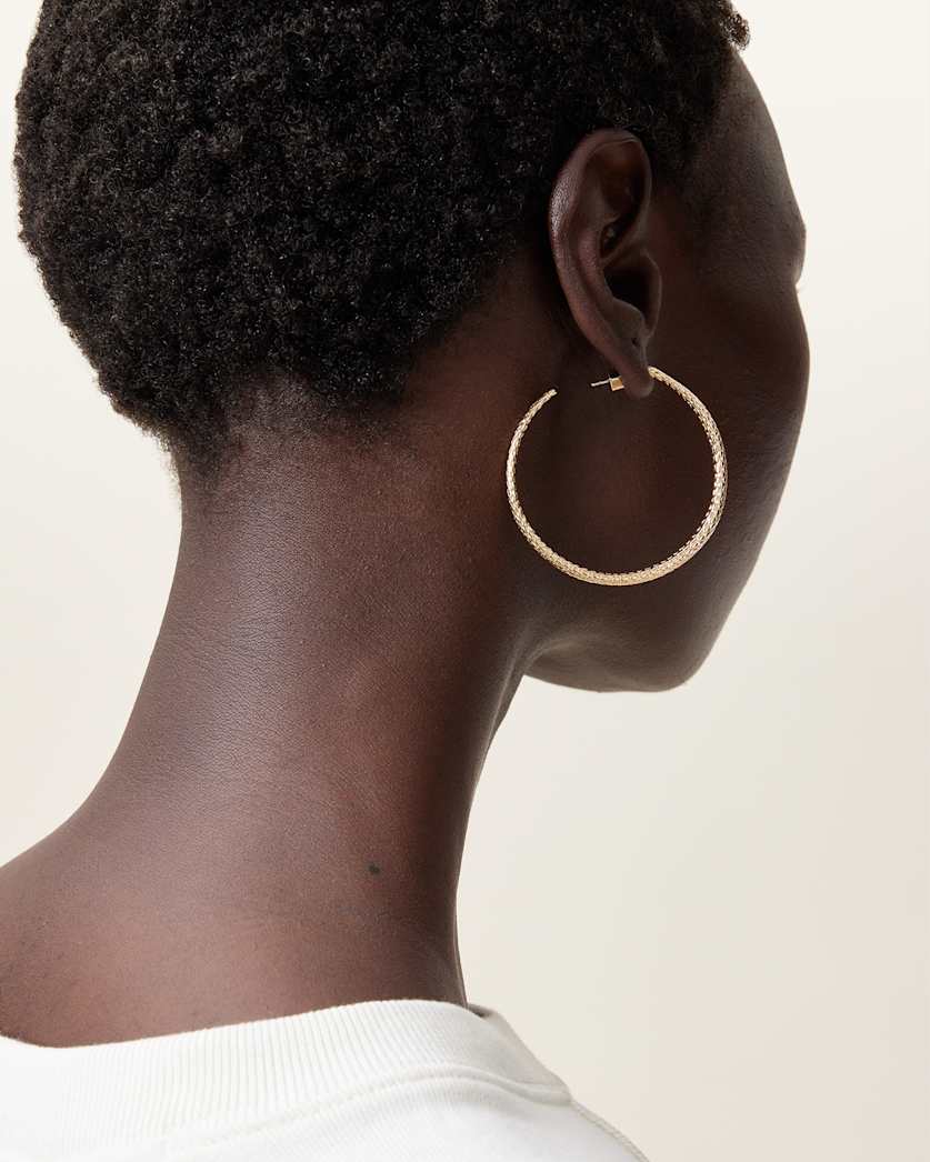 Serpent Large Hoop Earrings