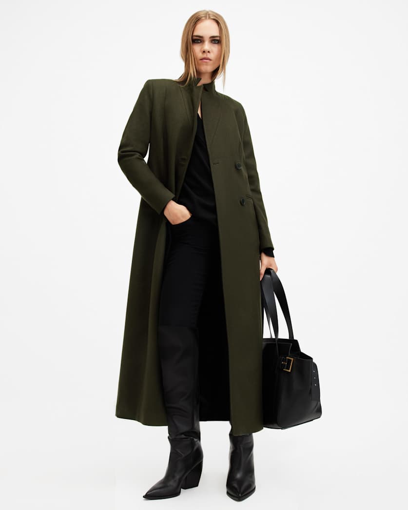 Sonnie Wool Cashmere Blend Long Coat
