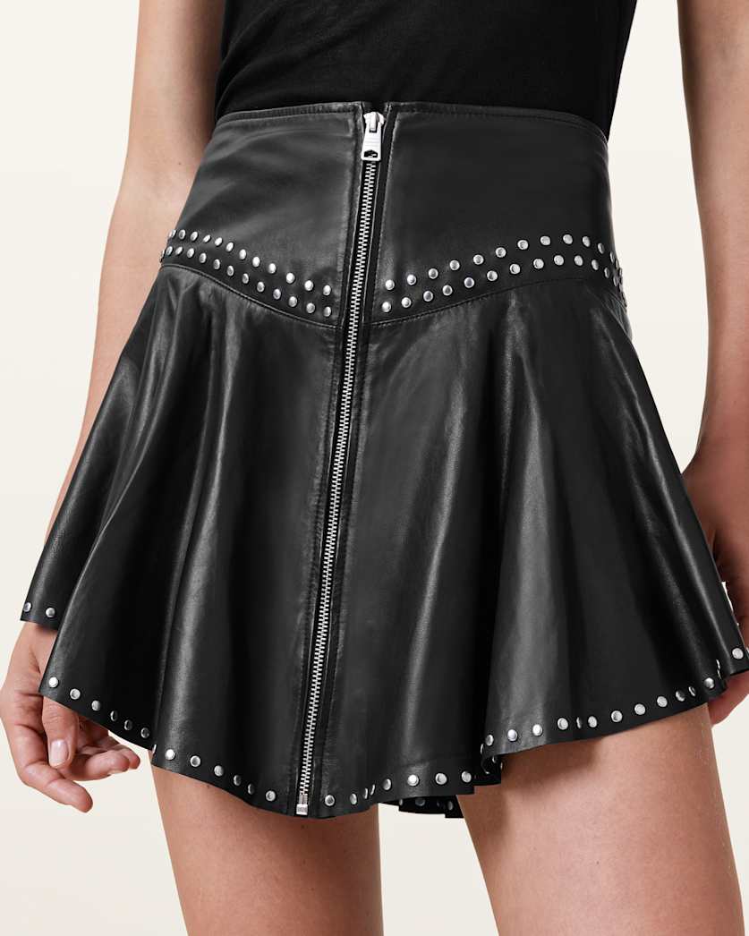 Naria Lea Leather Skirt
