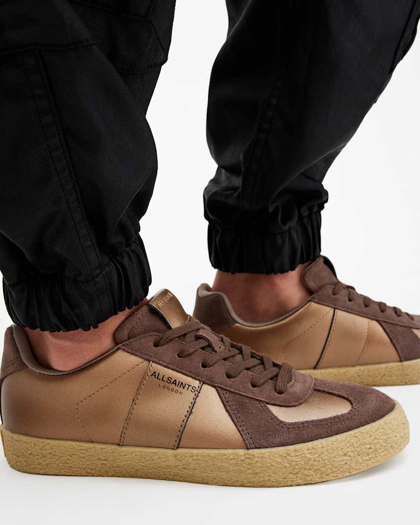 Jaimee Metallic Leather Trainers