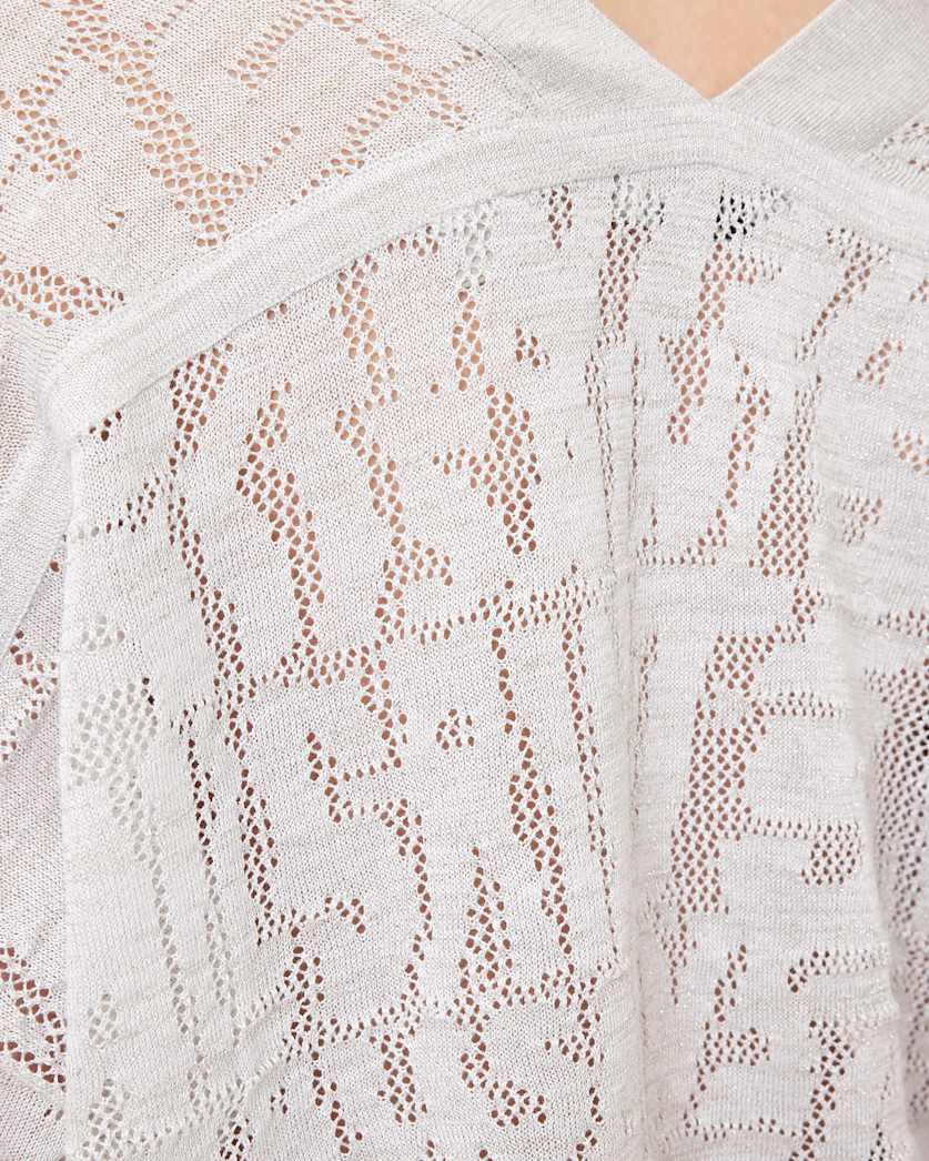 Misha Logo Jacquard V-Neck Jumper