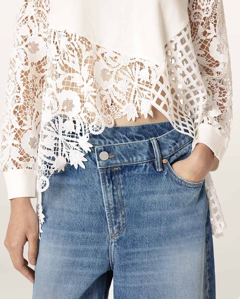 Malorie Asymmetrical Long Sleeve Top