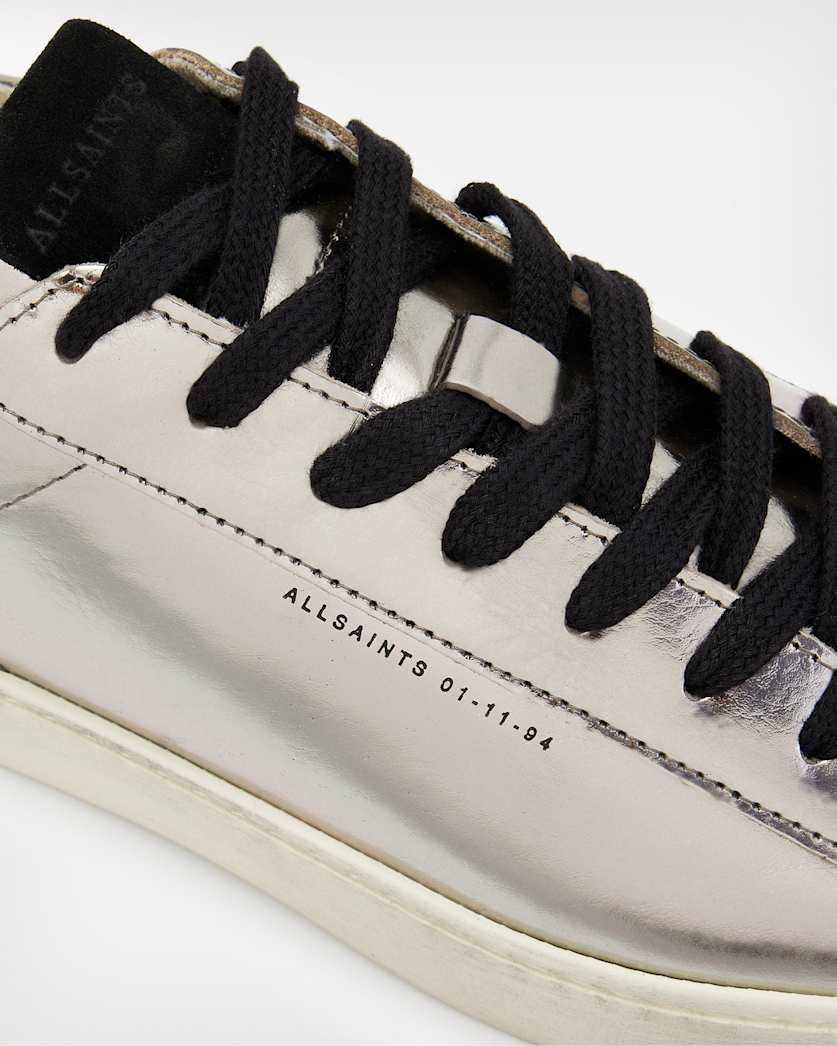 Shana Low Top Metallic Leather Trainers