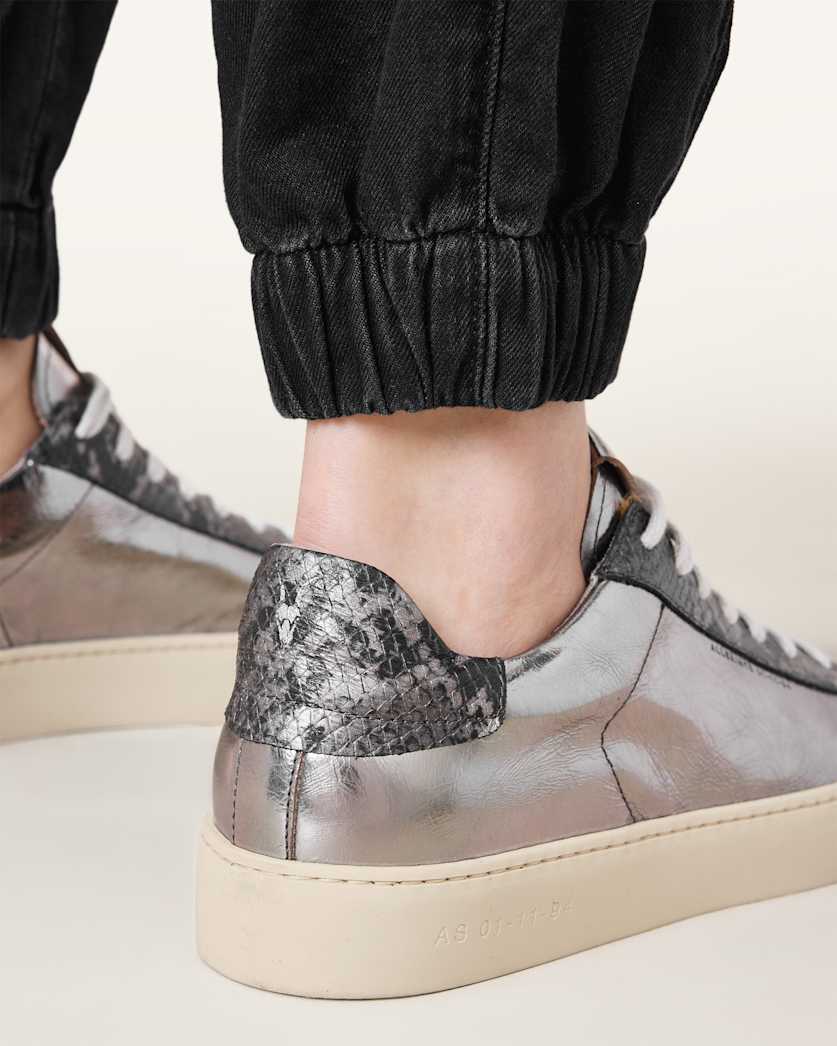 Shana Low Top Metallic Leather Trainers