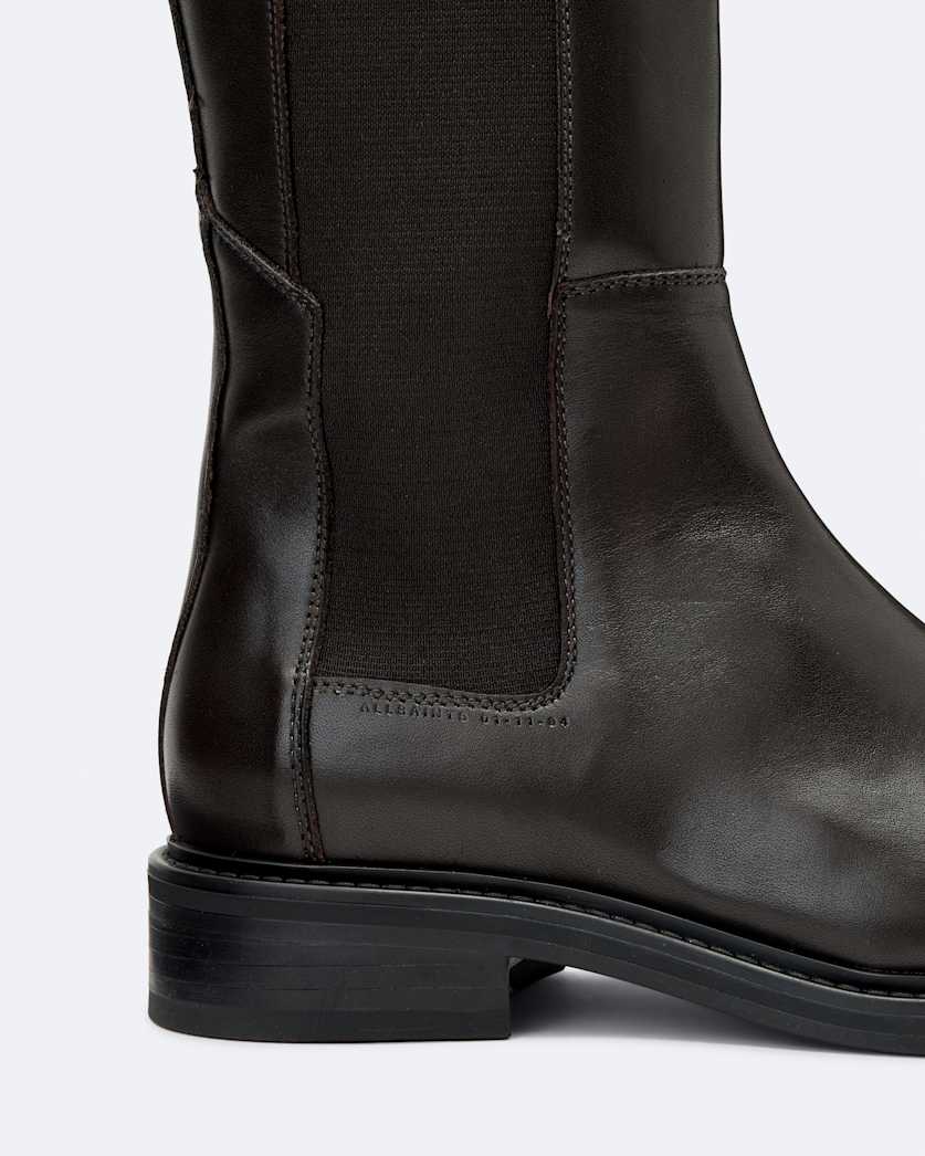 Knee high leather boots