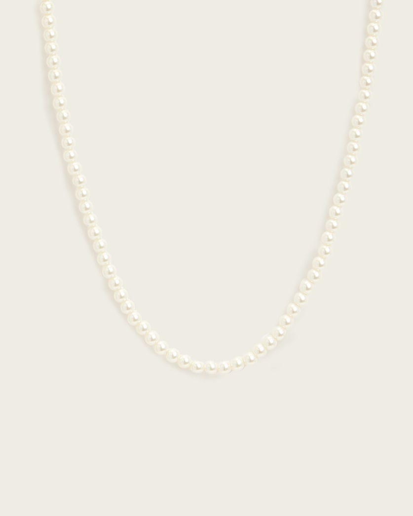 Pearl Carabiner Clasp Necklace