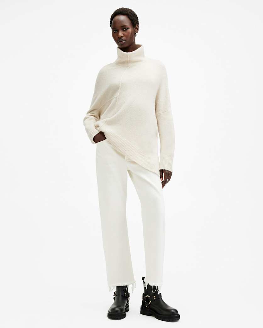 Lock Roll Neck Relaxed Fit Jumper