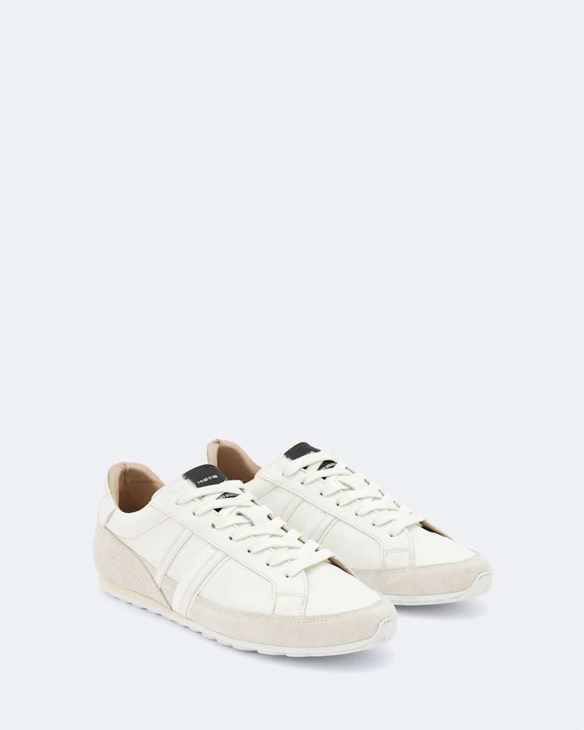 Liam Leather And Suede Low-Top Trainers