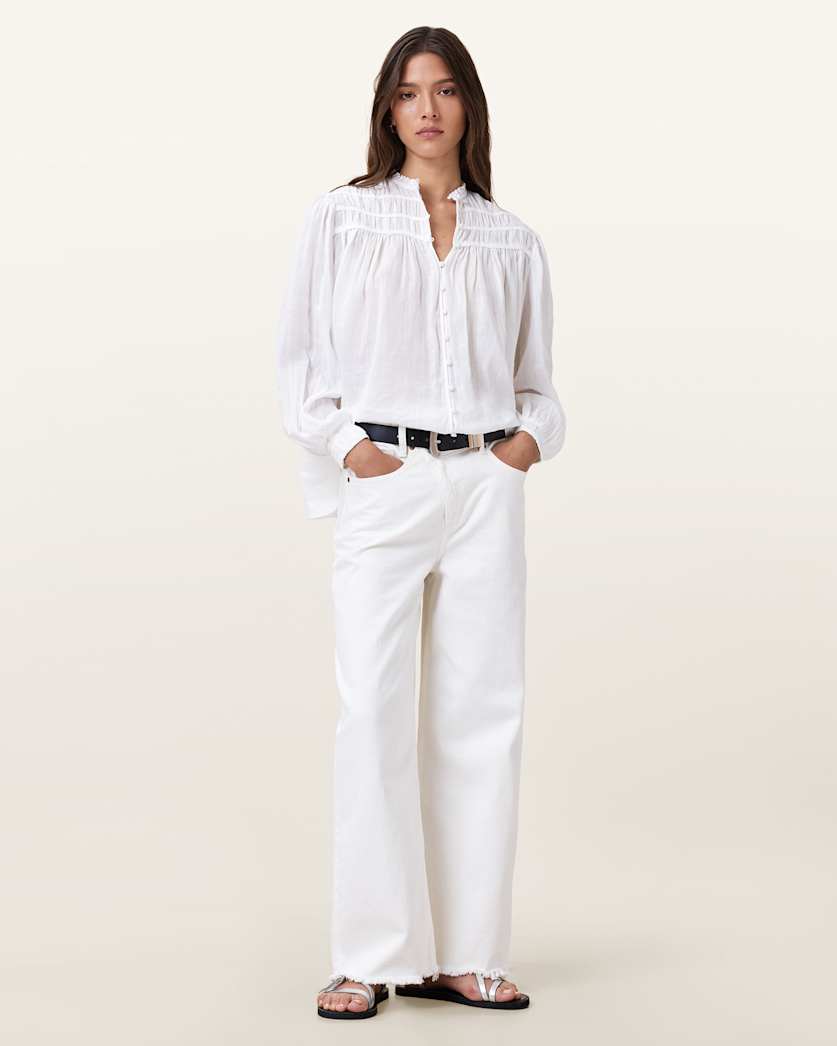 Etti White Linen Shirt