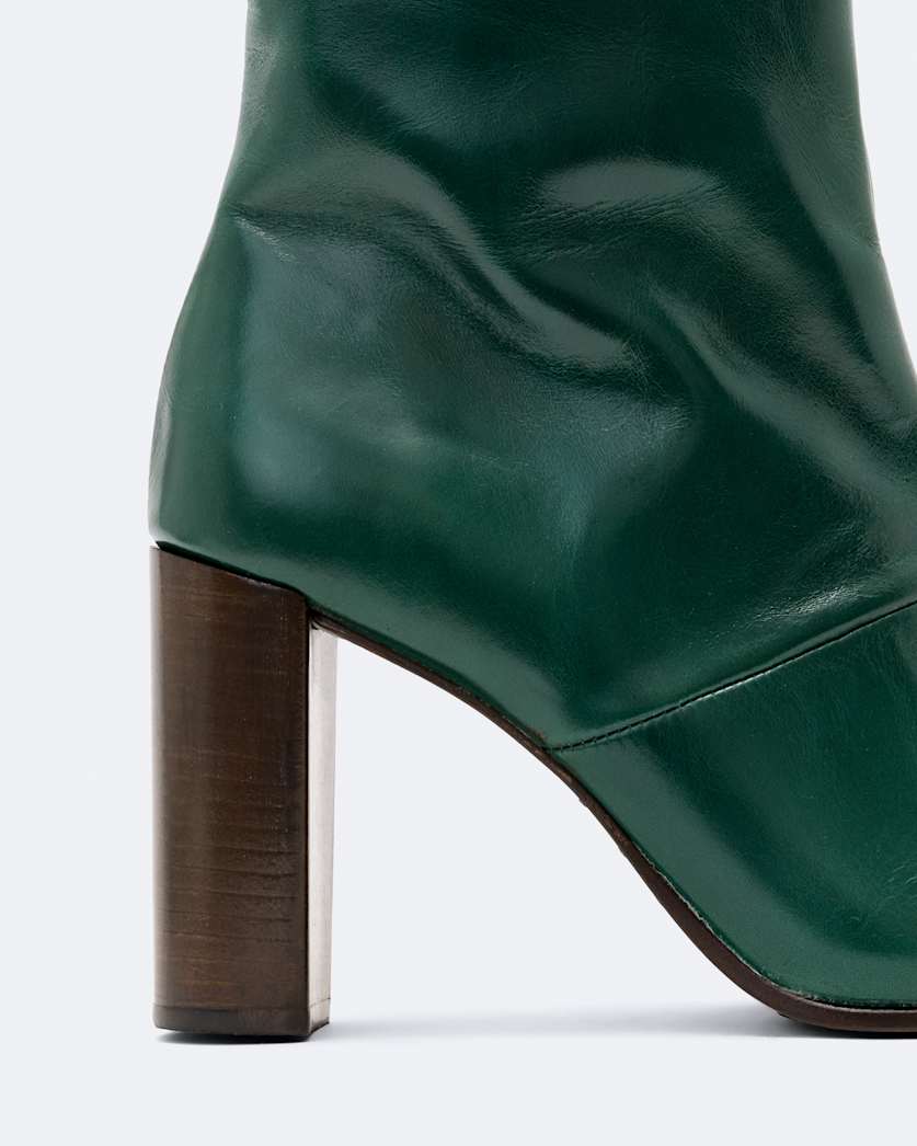 Marisa Leather Heeled Knee-High Boots