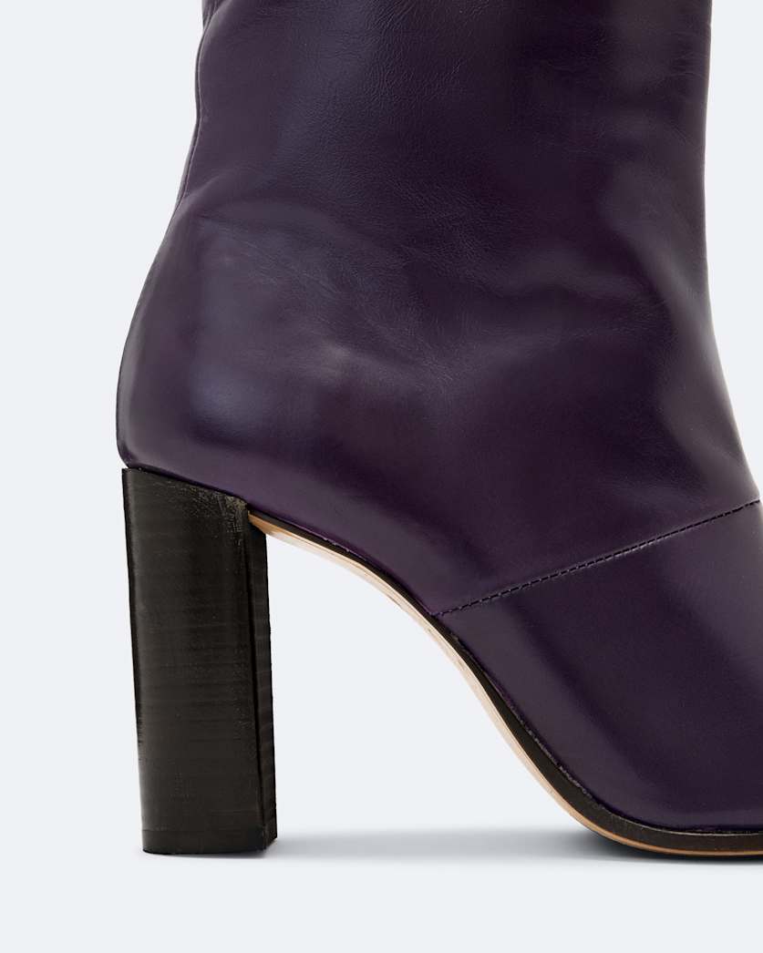 Marisa Leather Heeled Knee-High Boots