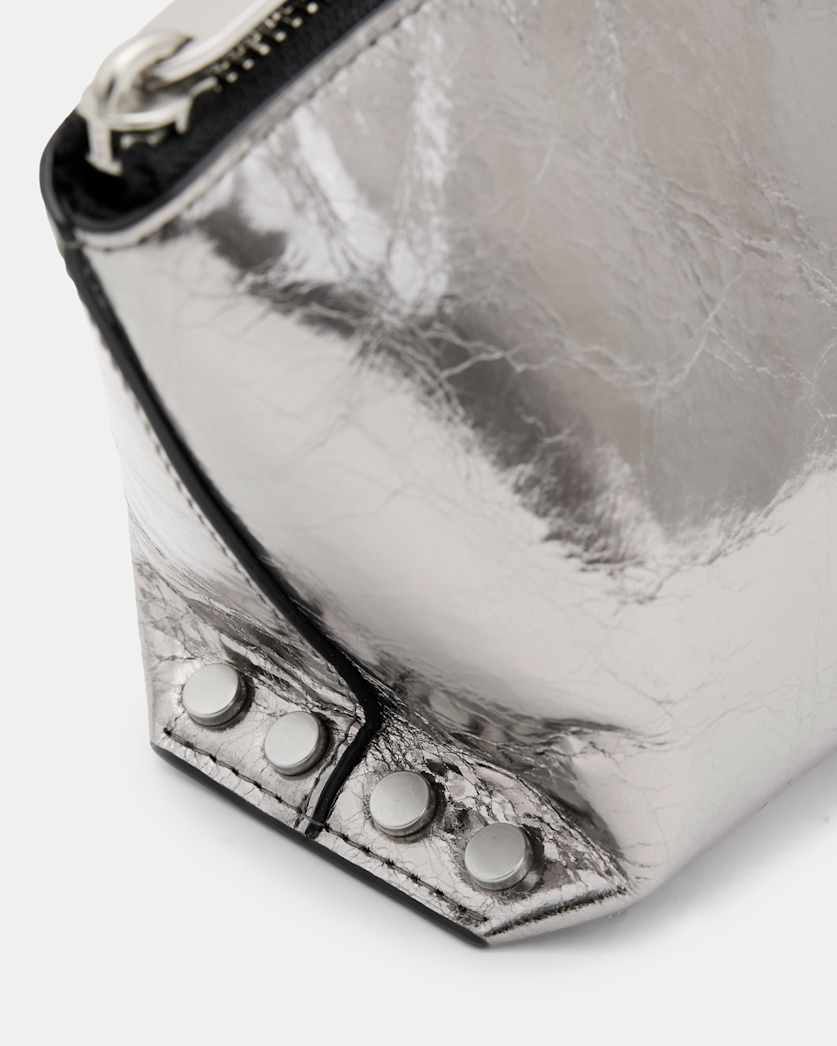 Anais Zipped Leather Pouch Bag