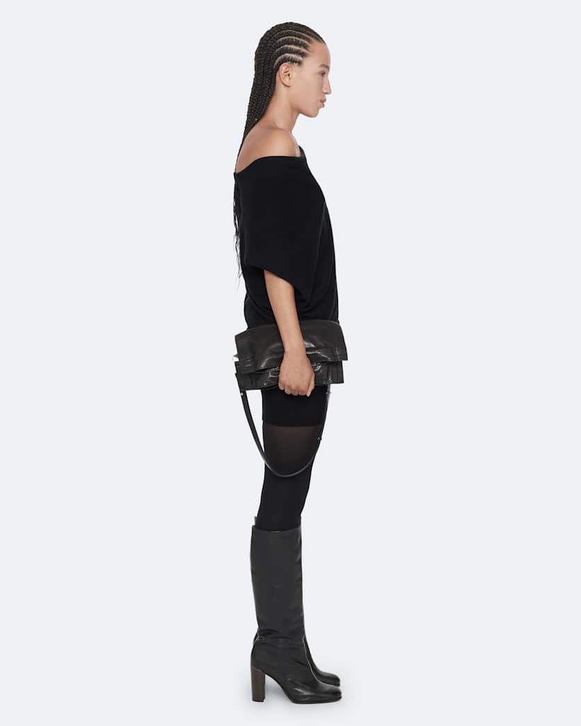Ellie Asymmetric Cotton Knitted Dress