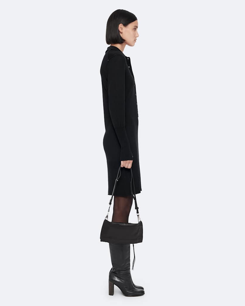 Merino wool polo dress