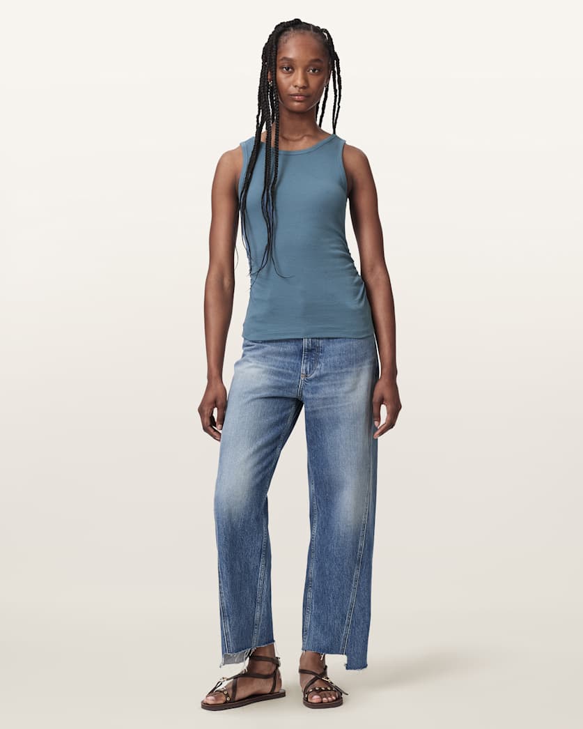 Katarina Boat Neck Slim Fit Tank Top