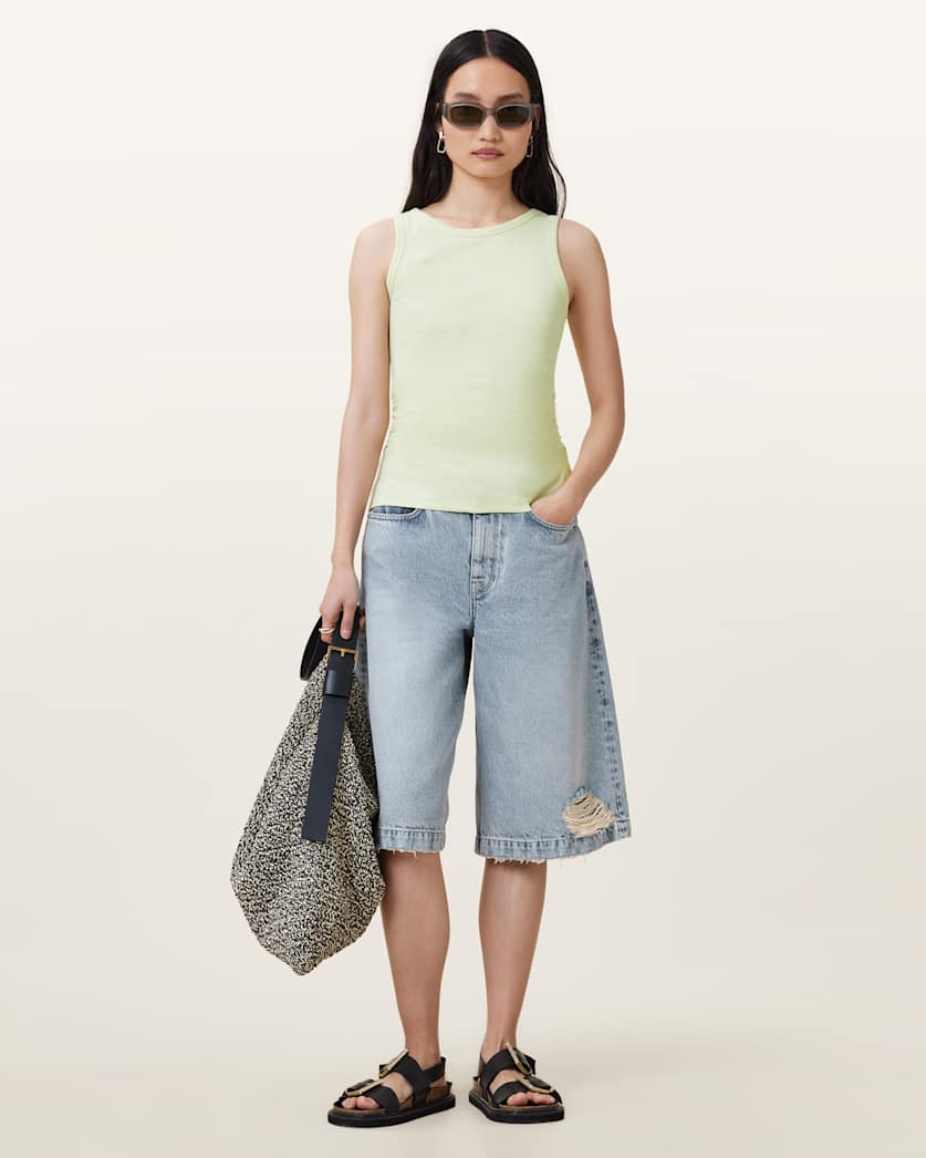 Katarina Boat Neck Slim Fit Tank Top