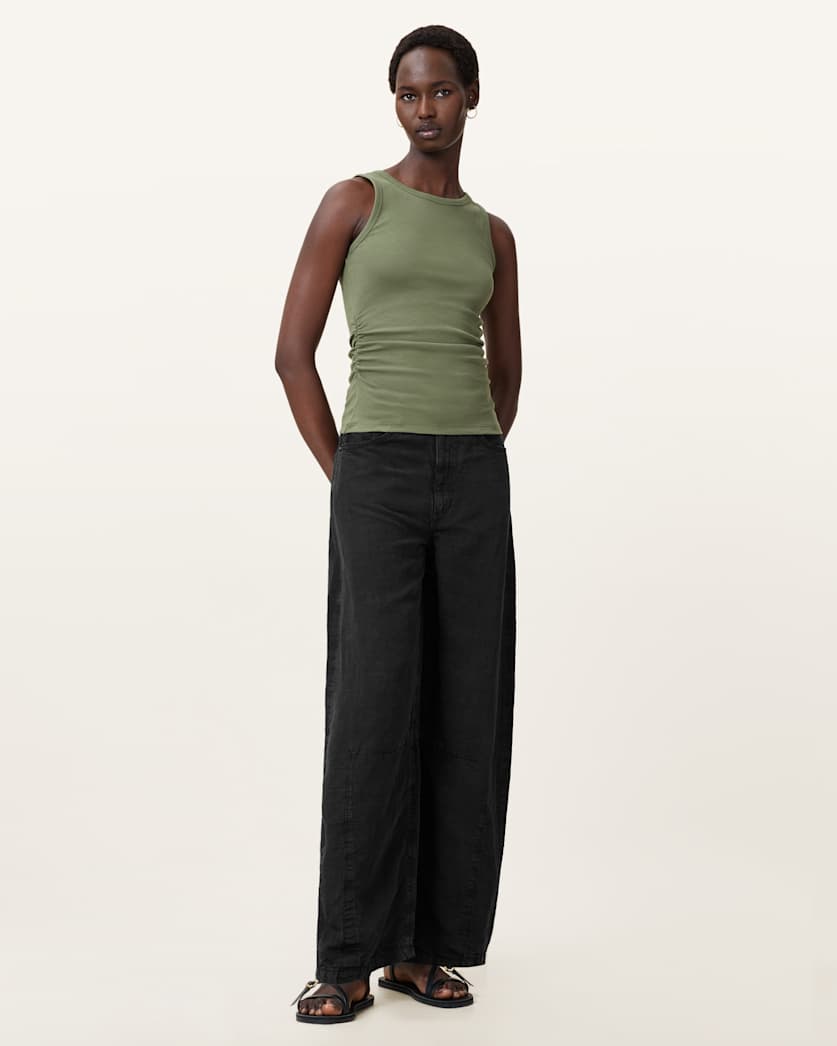 Katarina Boat Neck Slim Fit Tank Top