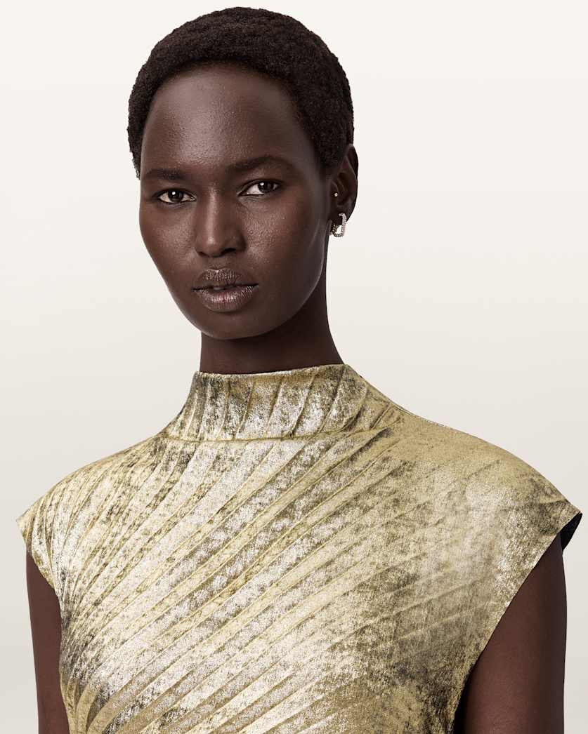 Rayanna Pleated Midi Dress