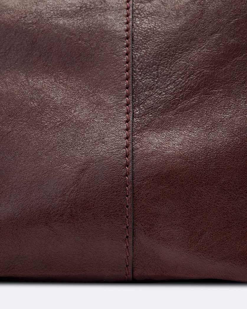 Leather tote bag